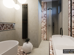Crimson accents and quiet luxury: an Award-winning home